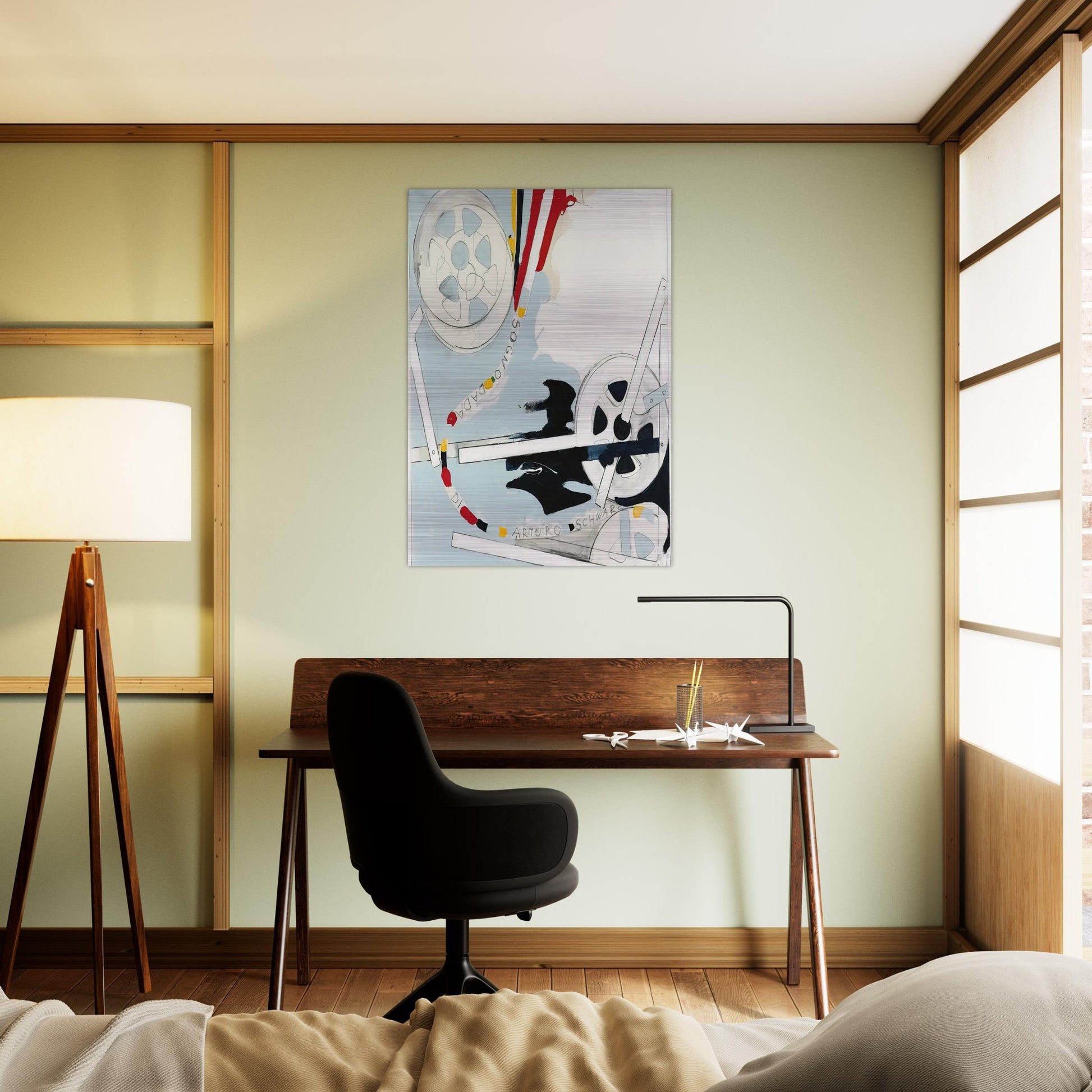 Il Sogno Dada di Arturo Schwarz - 1965 - Mario Schifano Brushed Aluminum Print - 70x100 cm / 28x40 inches | Mario Schifano Aluminum Print | Mario Schifano Prints