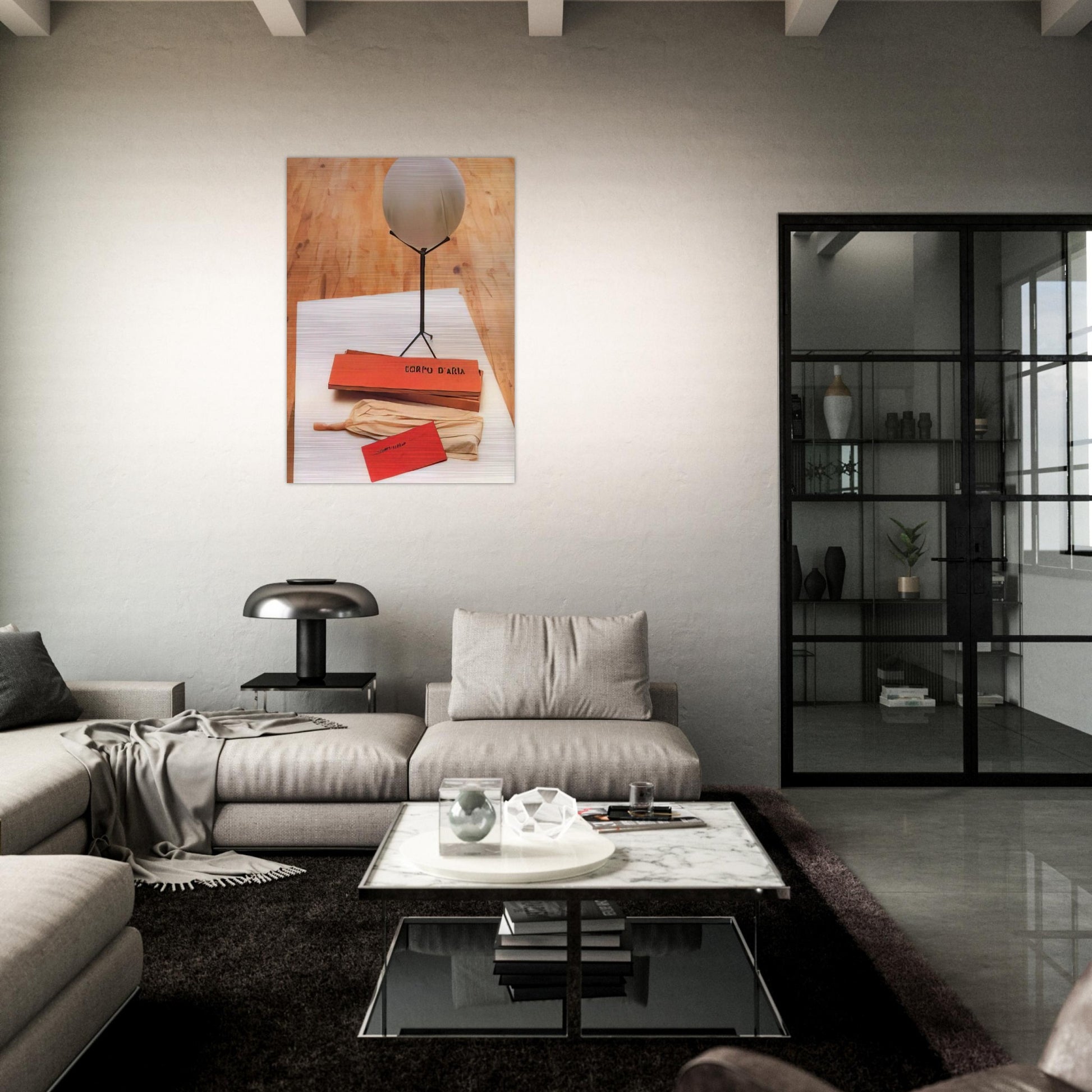 Body of Air - Piero Manzoni Brushed Aluminum Print - 70x100 cm / 28x40 inches | Piero Manzoni Aluminum Print | Piero Manzoni Prints