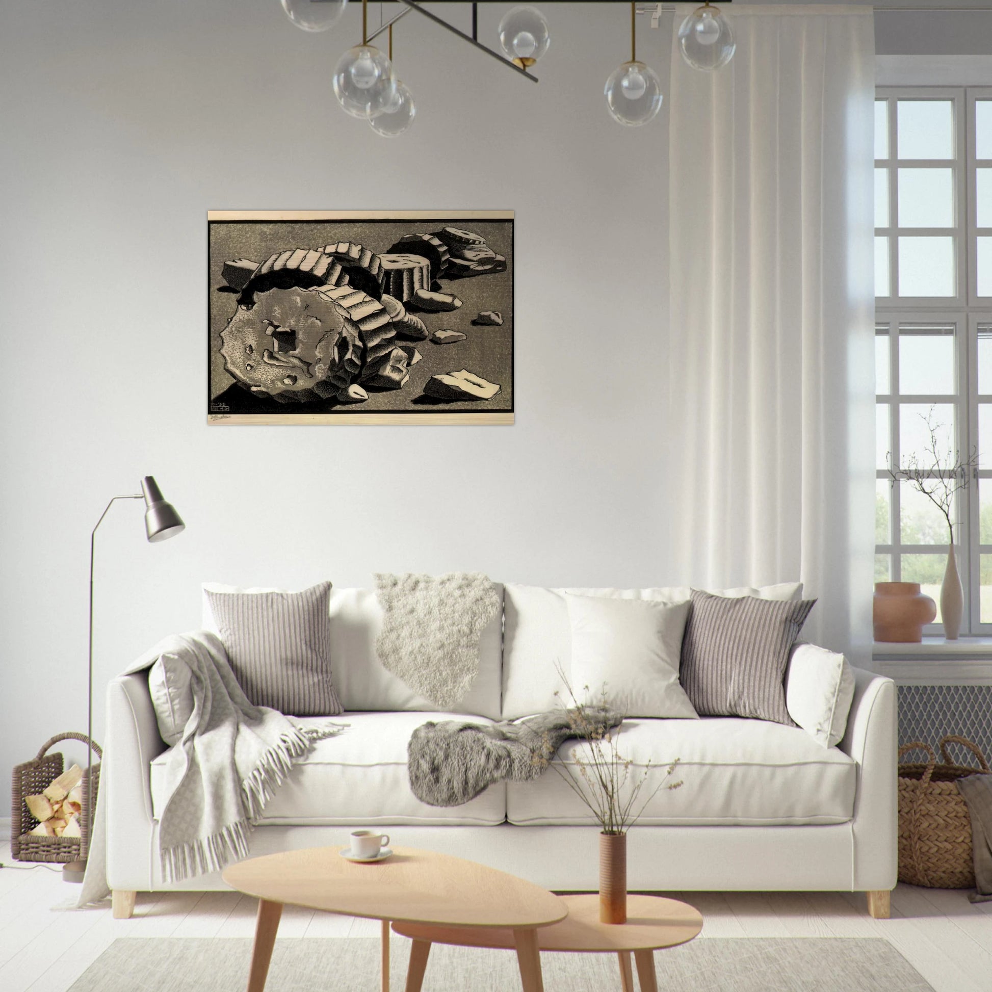 SELINUNTE SICILY OCTOBER 1935 1935 - MC Escher Brushed Aluminum Print - 70x100 cm / 28x40 inches | MC Escher Aluminum Print | MC Escher Prints