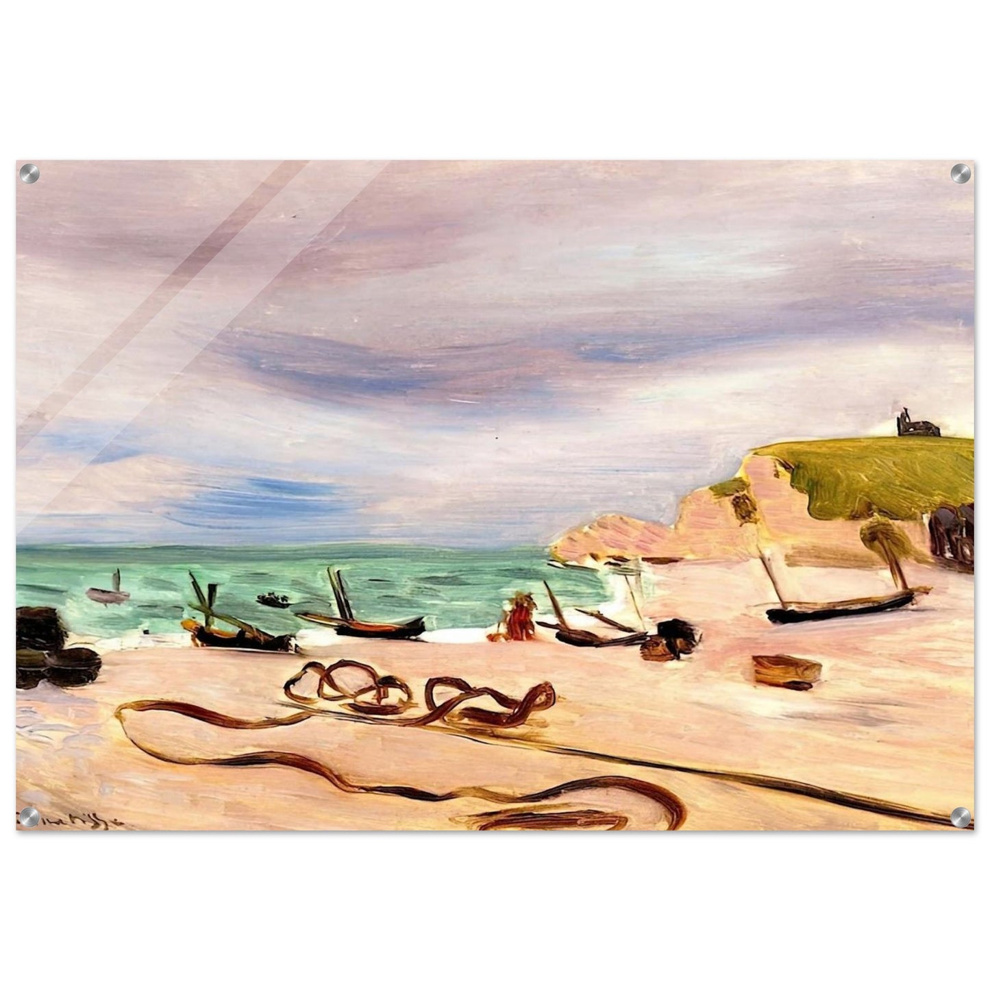 ROPES ON THE BEACH AT ETRETAT 1920 - Henri Matisse Acrylic Print - 70x100 cm / 28x40″ inches
