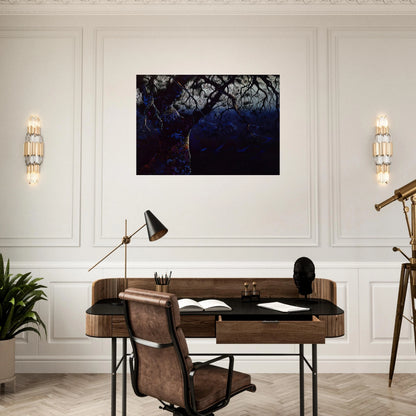 Jewel Tree - Eyvind Earle Brushed Aluminum Print - 70x100 cm / 28x40 inches | Eyvind Earle Aluminum Print | Eyvind Earle Prints