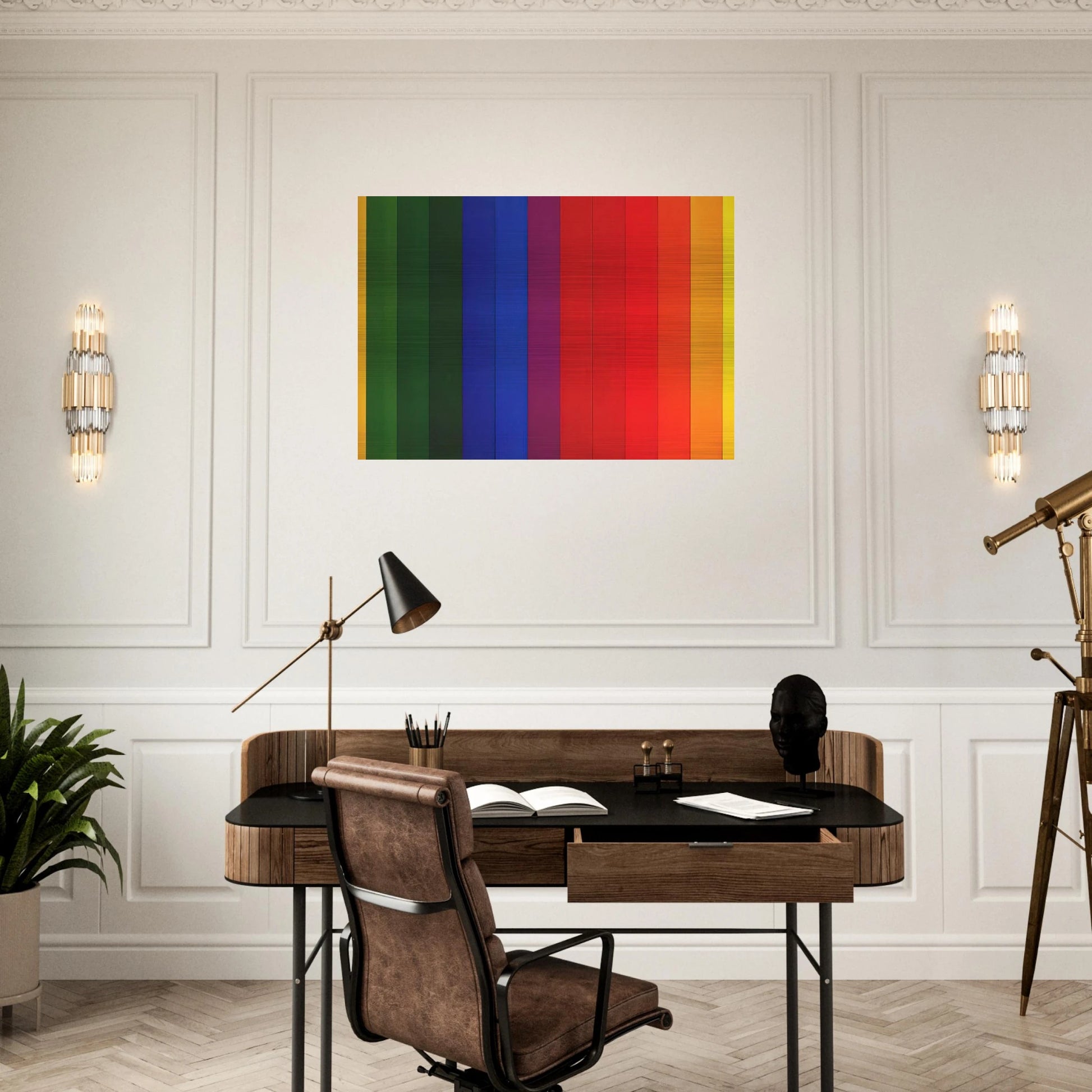 Spectrum III - Ellsworth Kelly Brushed Aluminum Print - 70x100 cm / 28x40 inches | Ellsworth Kelly Aluminum Print | Ellsworth Kelly Prints