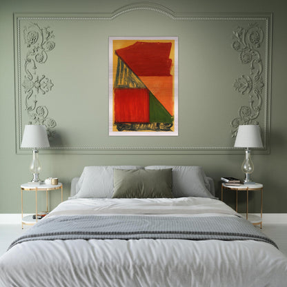 Dido - 1979 - John Hoyland Brushed Aluminum Print - 70x100 cm / 28x40 inches | John Hoyland Aluminum Print | John Hoyland Prints