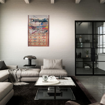 BED - Robert Rauschenberg Brushed Aluminum Print - 70x100 cm / 28x40 inches | Robert Rauschenberg Aluminum Print | Robert Rauschenberg Prints