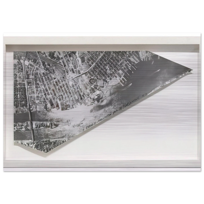 A Piece of Manhattan - Sol LeWitt Brushed Aluminum Print - 70x100 cm / 28x40 inches | Sol LeWitt Aluminum Print | Sol LeWitt Prints