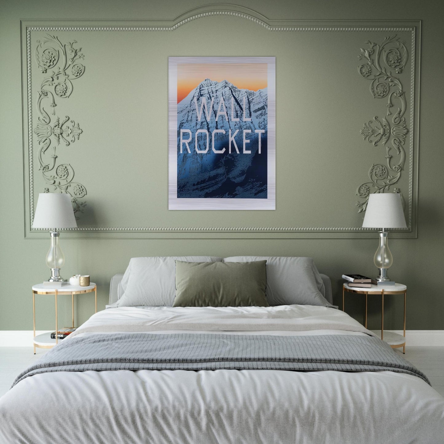 WALL ROCKET 2013 - Edward Ruscha Brushed Aluminum Print - 70x100 cm / 28x40 inches | Edward Ruscha Aluminum Print | Edward Ruscha Prints