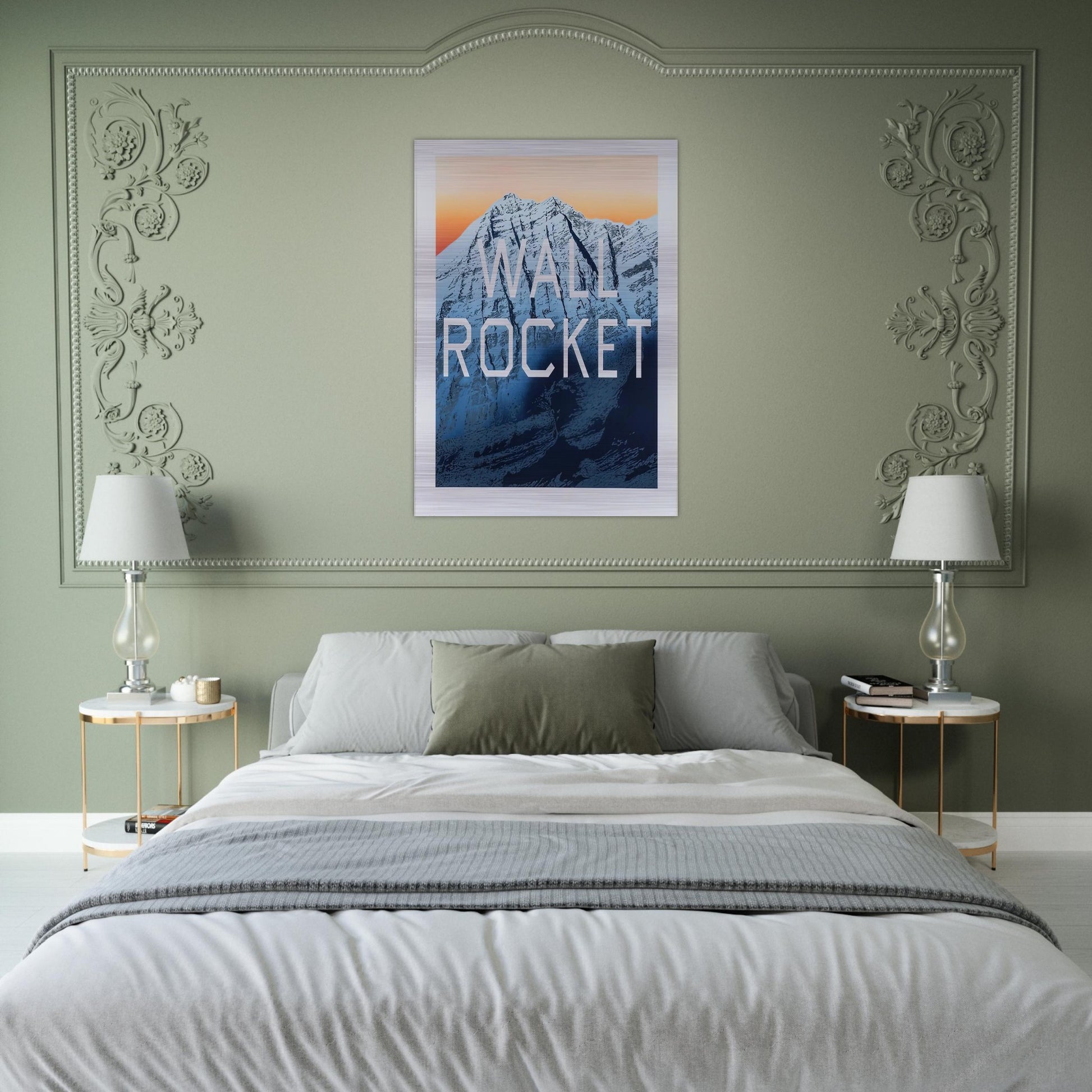 WALL ROCKET 2013 - Edward Ruscha Brushed Aluminum Print - 70x100 cm / 28x40 inches | Edward Ruscha Aluminum Print | Edward Ruscha Prints