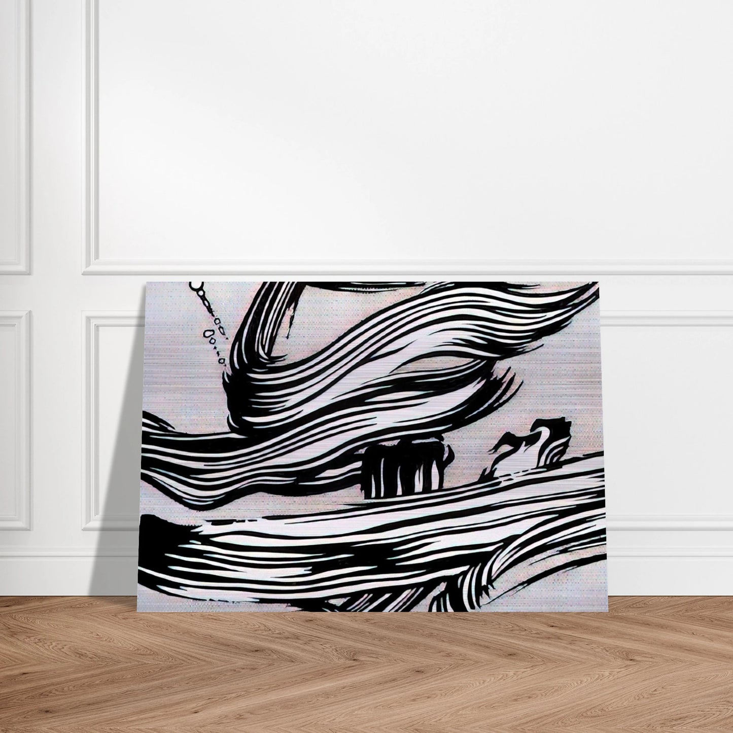 BRUSHSTROKES 1968 - Roy Lichtenstein Brushed Aluminum Print - 70x100 cm / 28x40 inches | Roy Lichtenstein Aluminum Print | Roy Lichtenstein Prints