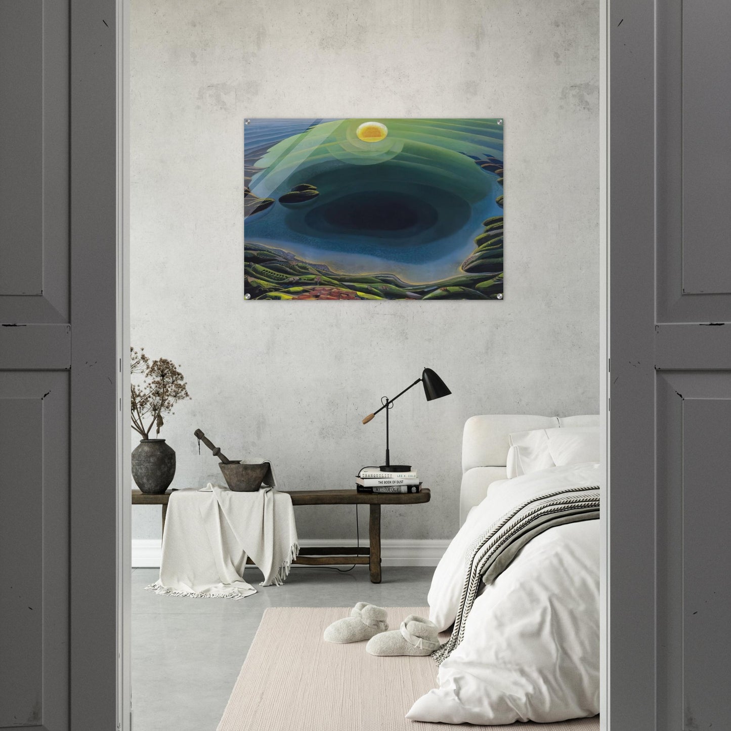 Aurora sul Golfo - 1935 - Gerardo Dottori Acrylic Print - 70x100 cm / 28x40″ inches