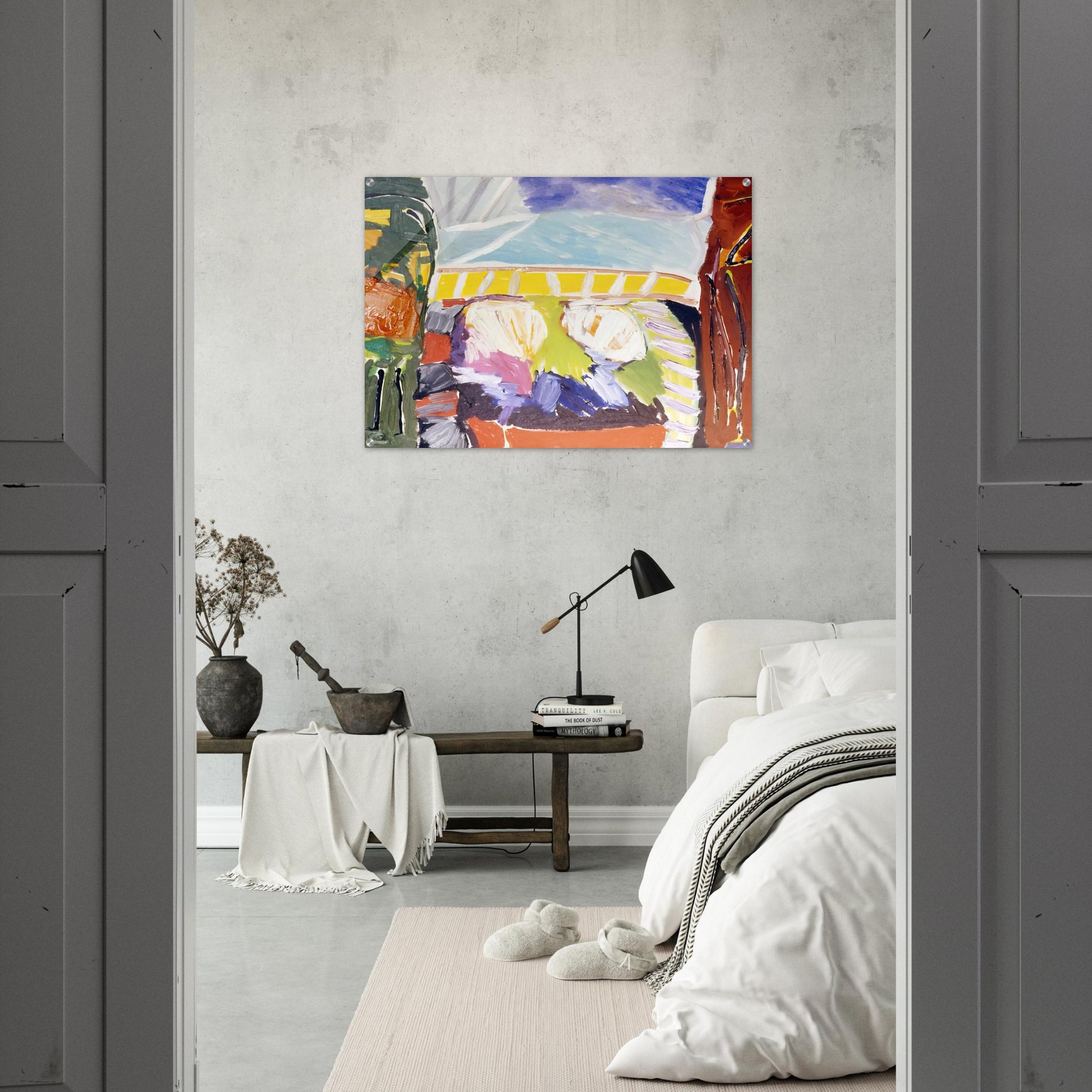Taurean Entrance - 1973 - Ronnie Landfield Acrylic Print - 70x100 cm / 28x40″ inches