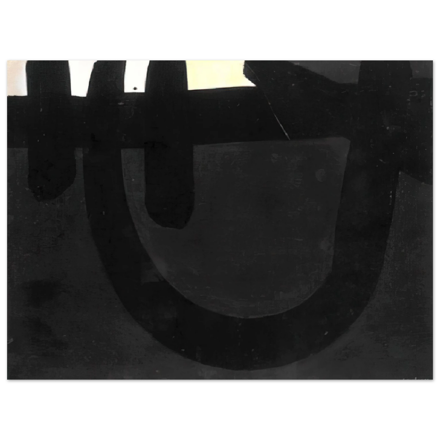 Pierre Soulages - Peinture 8 aoÃƒÂ»t 1974 - 1974  75x100 cm / 30x40inches Fine Art Poster
