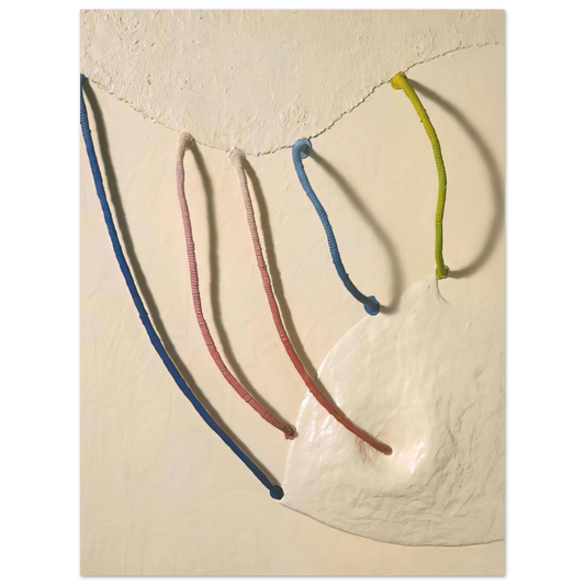 Eva Hesse - TOMORROW S APPLES 5 IN WHITE 1965  75x100 cm / 30x40inches Fine Art Poster