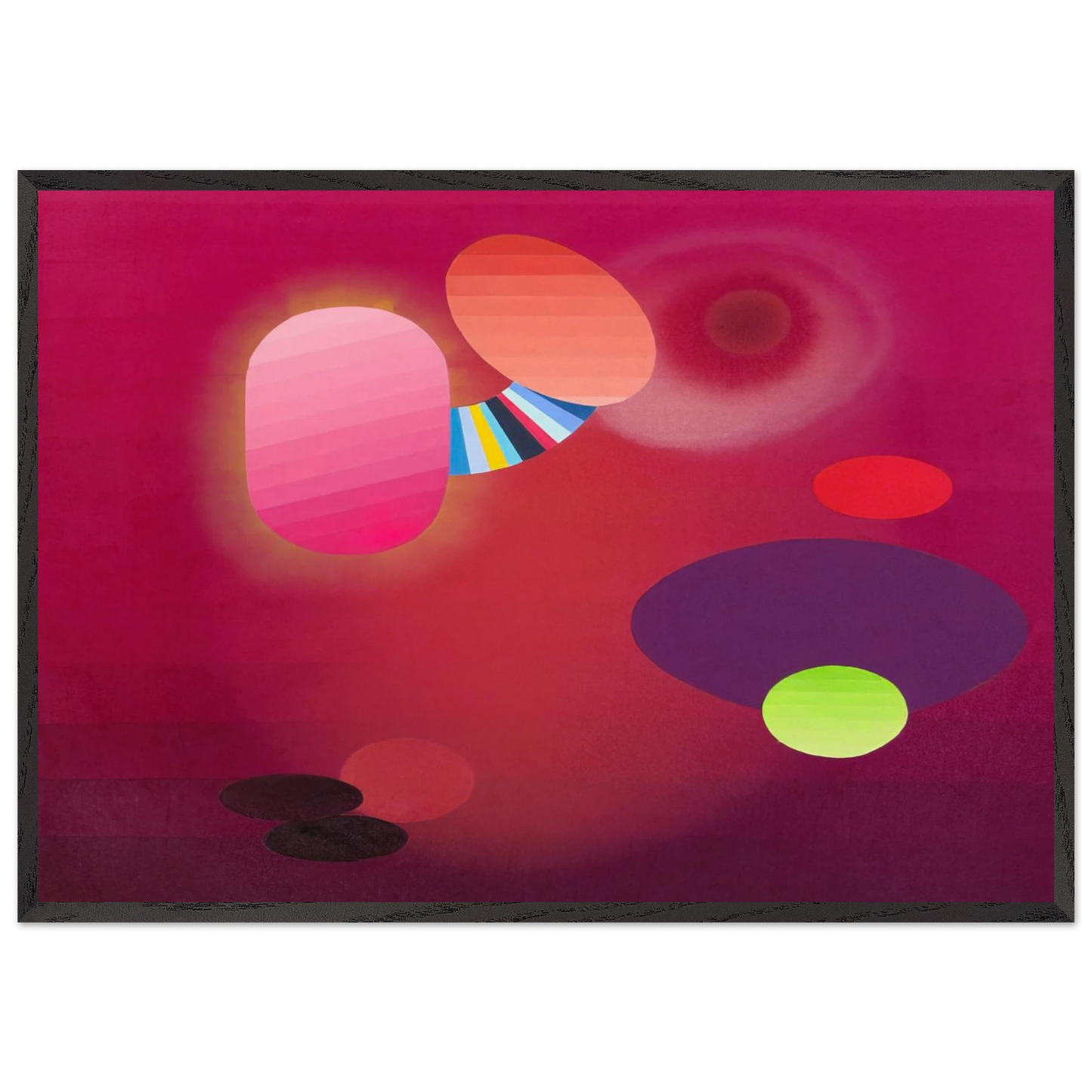 Denton - 2010 - Stephen Mueller 70x100 cm / 28x40 inches Framed Art Print – Black Wooden Frame