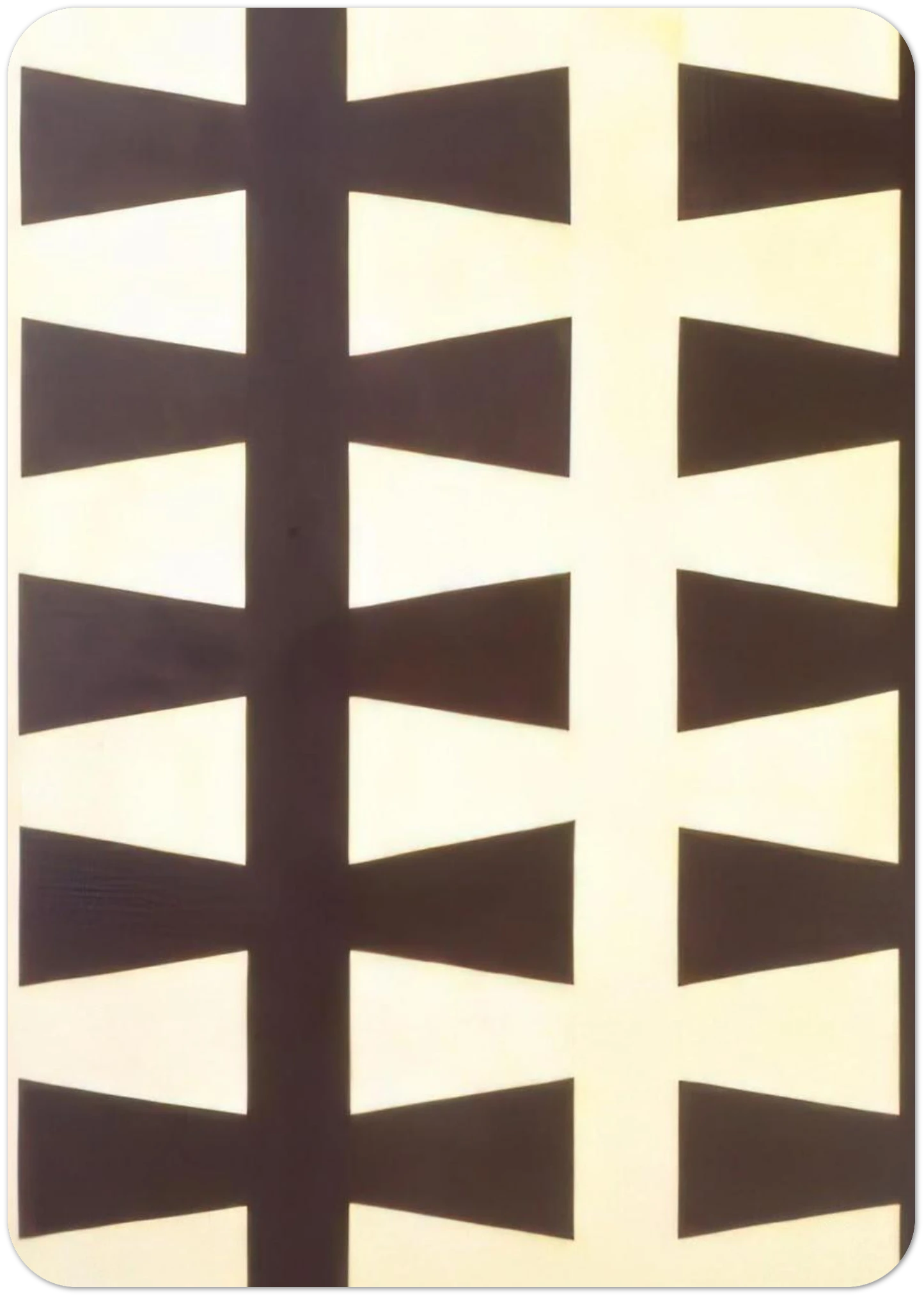 Black and White Repeat - 1953 By Leon Polk Smith Pack of 10 Post Cards | Leon Polk Smith Post Cards | A6 (10.5 x 14.8 cm) - 4.1 x 5.8 inches