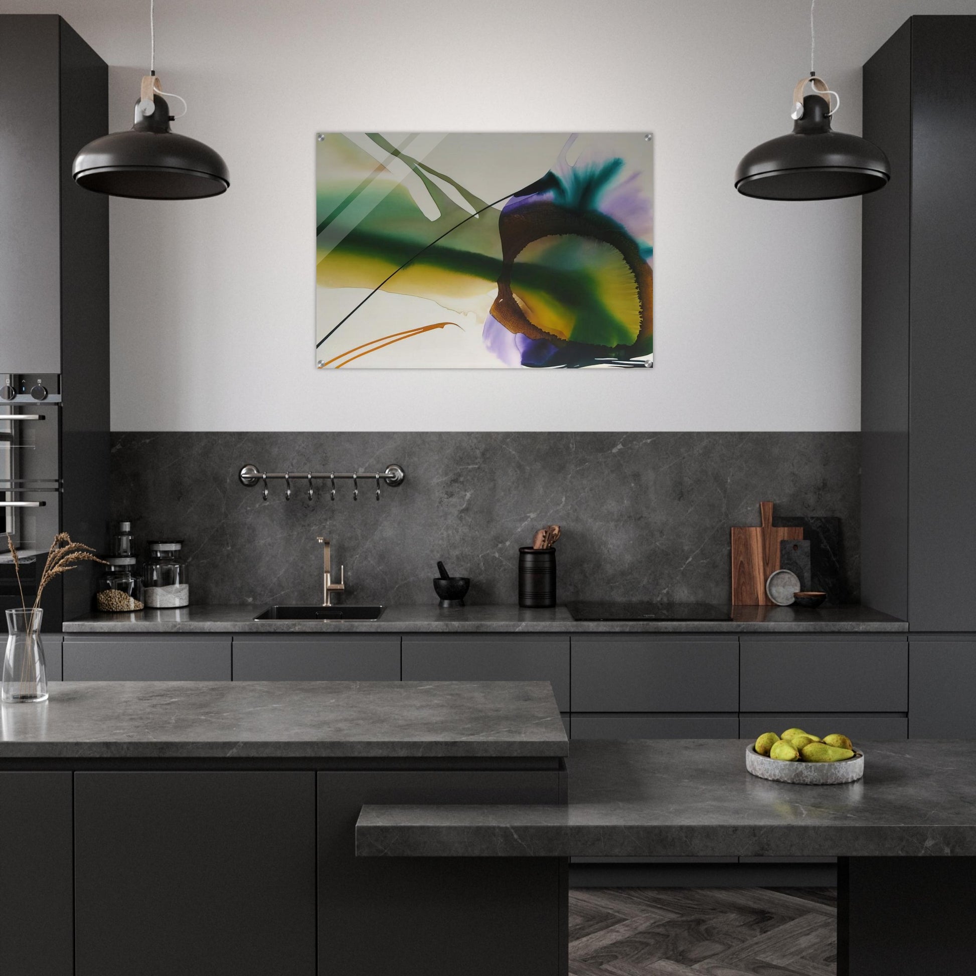Phenomena Amber Sight - 1968 - Paul Jenkins Acrylic Print - 70x100 cm / 28x40″ inches