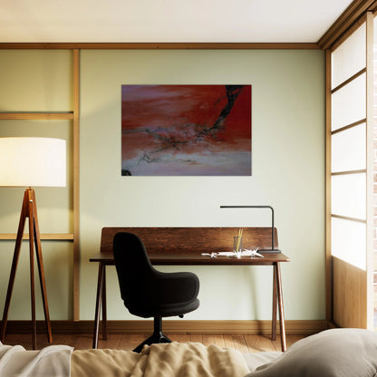 10 JANVIER 2001 2001 - Zao Wou-Ki Brushed Aluminum Print - 70x100 cm / 28x40 inches | Zao Wou-Ki Aluminum Print | Zao Wou-Ki Prints