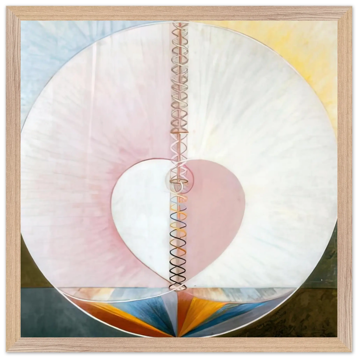 Hilma af Klint - WHAT A HUMAN BEING IS 1910 Wall art - 20x25 cm / 8x10 Inches - Fine Art Poster - -