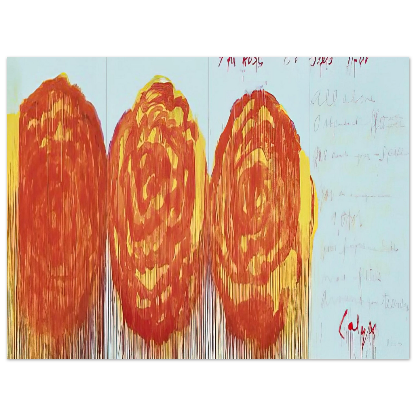 Cy Twombly - The Rose  II   75x100 cm / 30x40inches Fine Art Poster