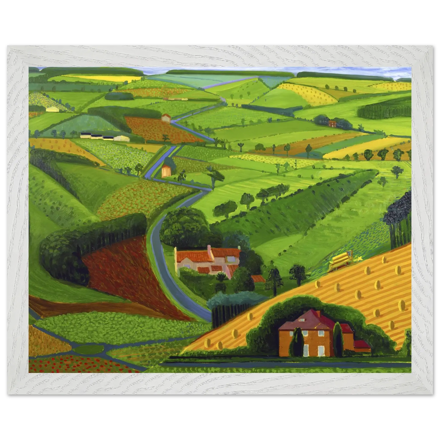 David Hockney - David Hockney Wall art - 30x40 cm / 12x16 Inches - Premium Wooden Framed Poster With Fine Art Paper - Wood frame