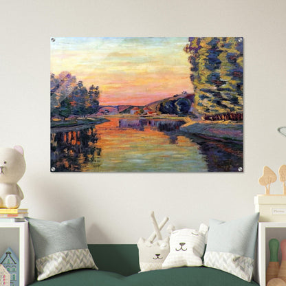 Moret - 1902 - Armand Guillaumin Acrylic Print - 70x100 cm / 28x40″ inches | Armand Guillaumin Wall Art | Armand Guillaumin Prints