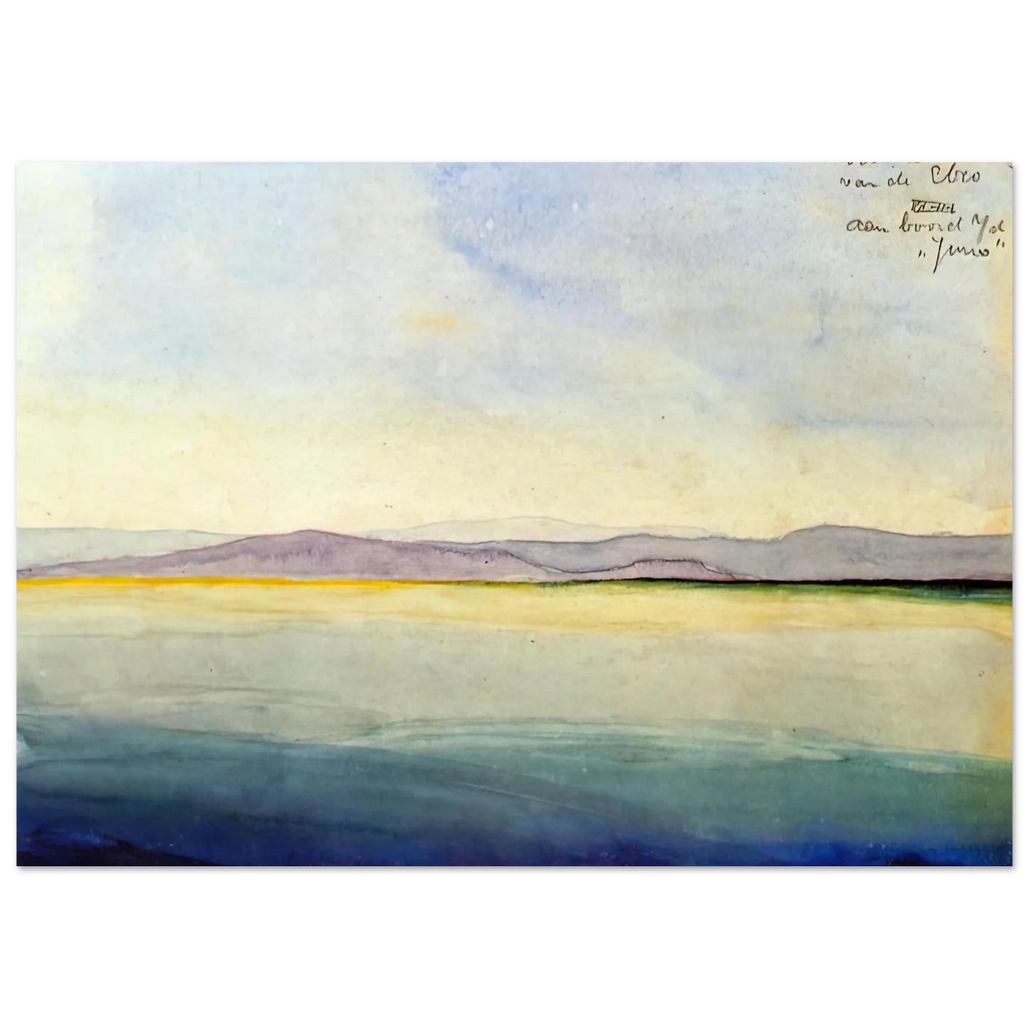 MC Escher - THE SEA AT THE MOUTH OF THE EBRO Wall Art - 60x80 cm / 24x32 inches - Fine Art Poster-canvas - -