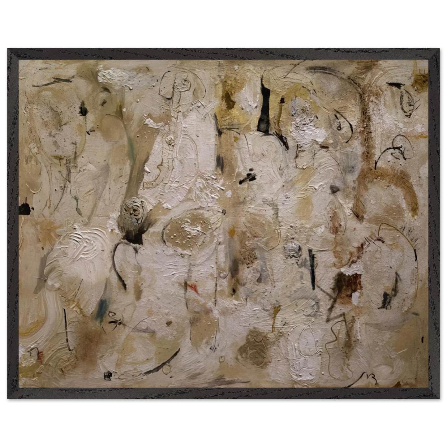 Helen Frankenthaler - Painted on 21st Street - 1951 Wall art - 30x40 cm / 12x16 inches - Premium Wooden Framed Poster With Fine Art Paper-canvas - Wood frame