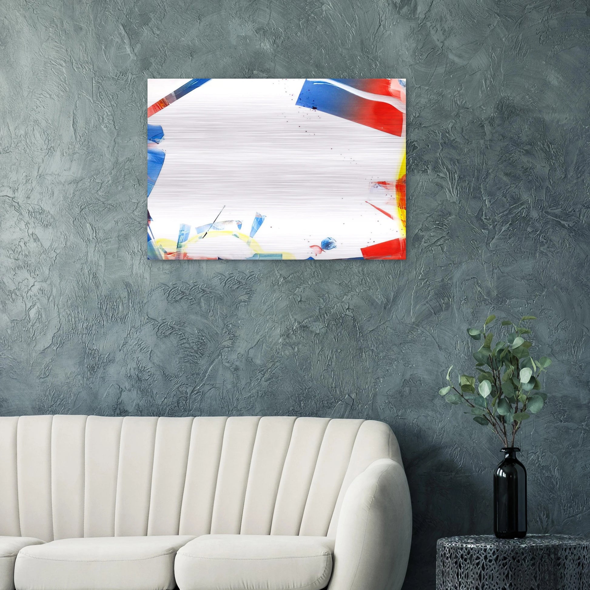 Untitled  SFM66-04  - Sam Francis Brushed Aluminum Print - 70x100 cm / 28x40 inches | Sam Francis Aluminum Print | Sam Francis Prints
