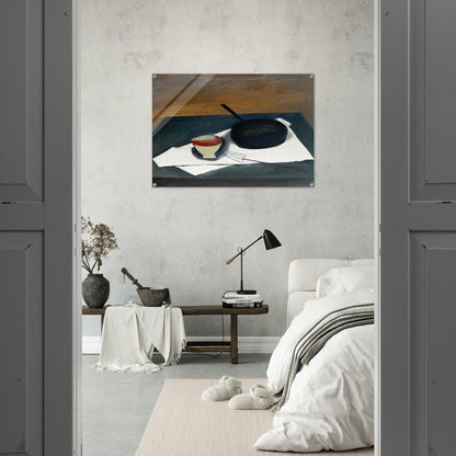 The Frying Pan - 1946 - William Scott Acrylic Print - 70x100 cm / 28x40″ inches | William Scott Wall Art | William Scott Prints