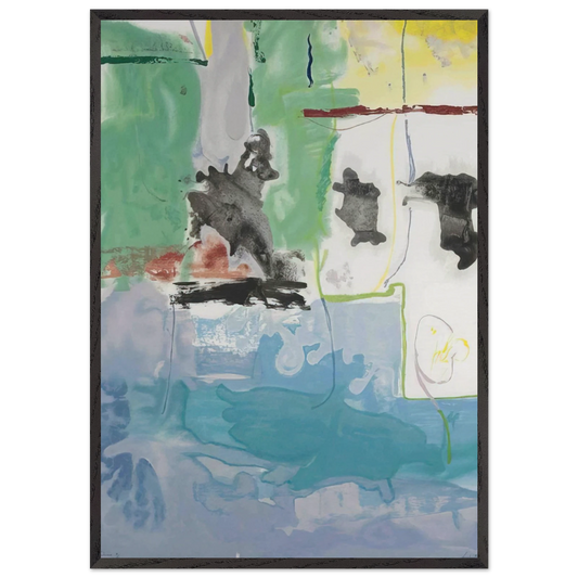 West Wind - 1997 - Helen Frankenthaler 70x100 cm / 28x40 inches Framed Art Print – Black Wooden Frame