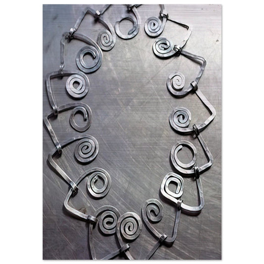 NECKLACE 1930 - Alexander Calder Brushed Aluminum Print - 70x100 cm / 28x40 inches | Alexander Calder Aluminum Print | Alexander Calder Prints