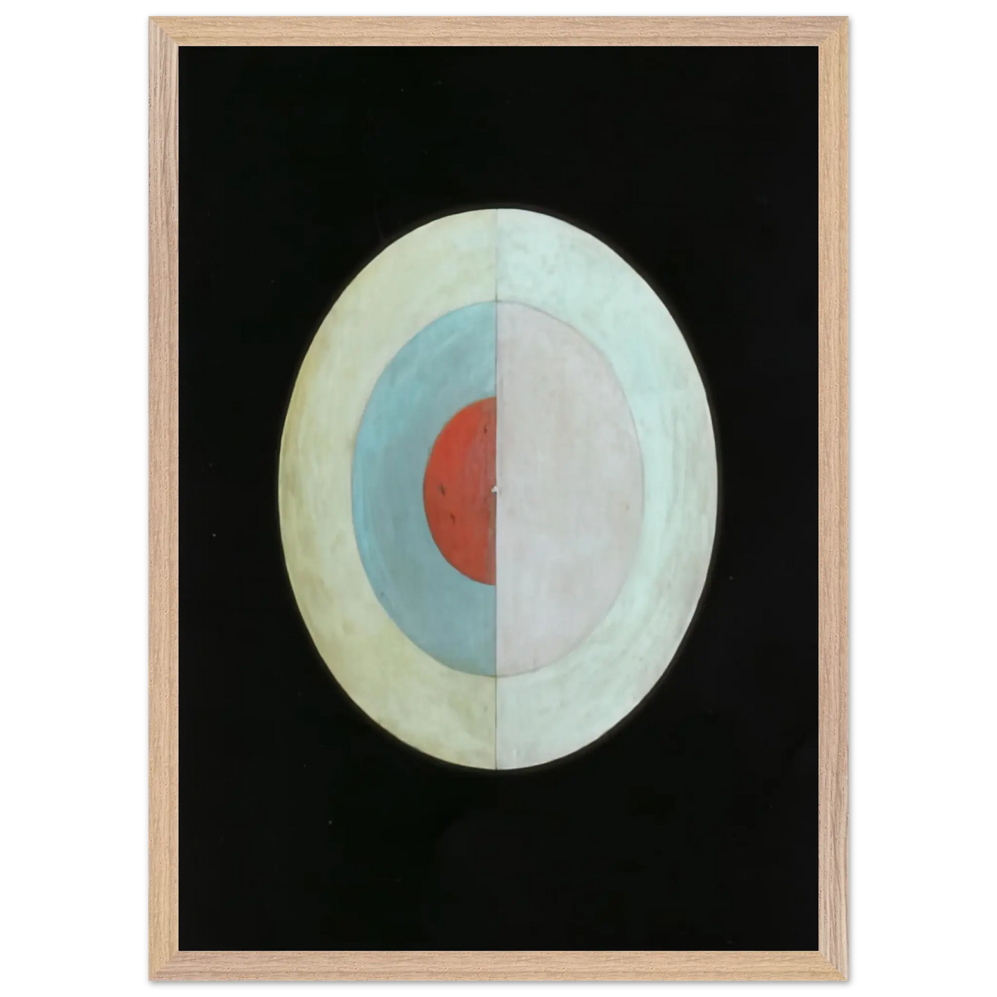 Hilma af Klint - THE SWAN NO 16 1915 Wall art - A2 (42 x 59.4  cm) - Premium Wooden Framed Poster With Fine Art Paper - Black frame
