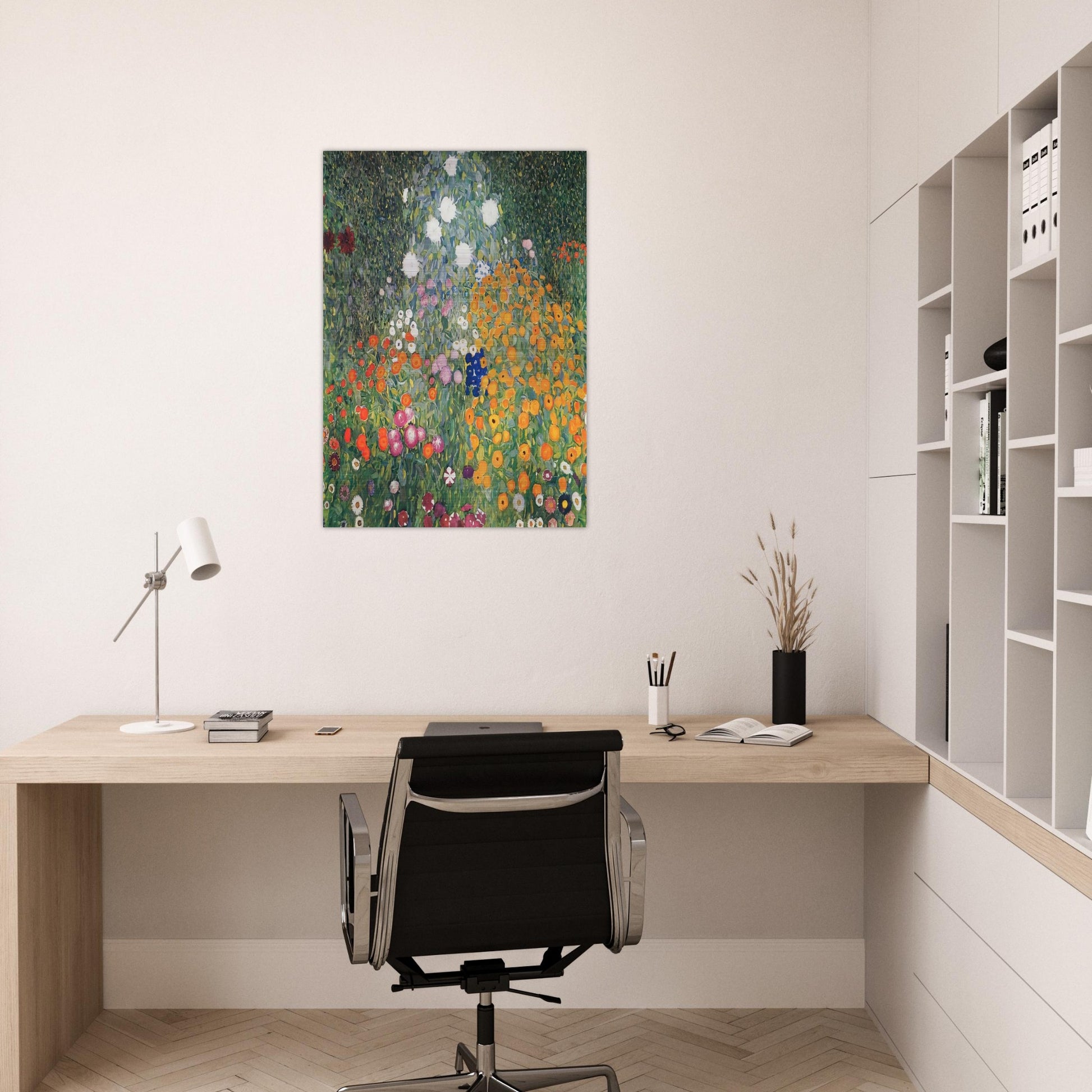 FLOWER GARDEN 1907 - Gustav Klimt Brushed Aluminum Print - 70x100 cm / 28x40 inches | Gustav Klimt Aluminum Print | Gustav Klimt Prints