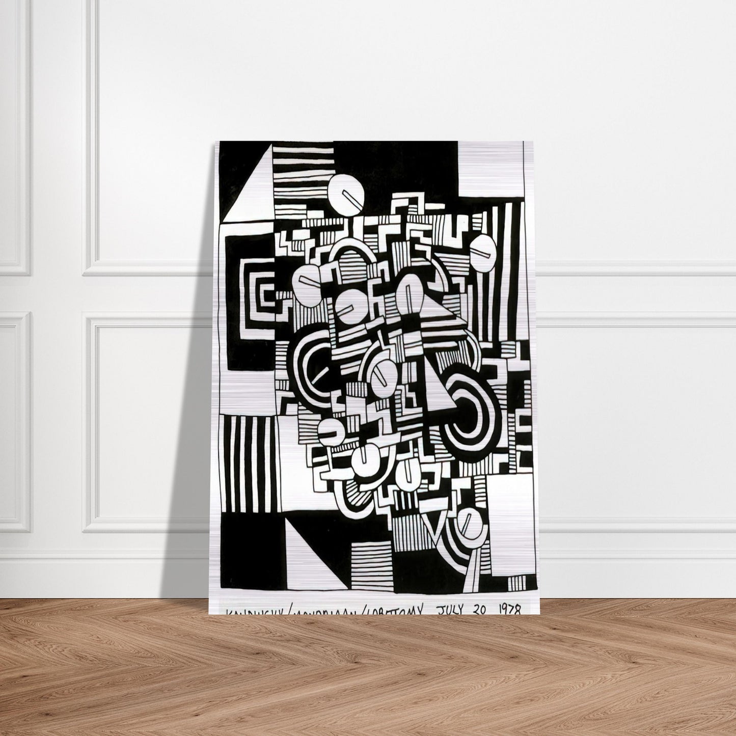 UNTITLED 1978 - Keith Haring Brushed Aluminum Print - 70x100 cm / 28x40 inches | Keith Haring Aluminum Print | Keith Haring Prints