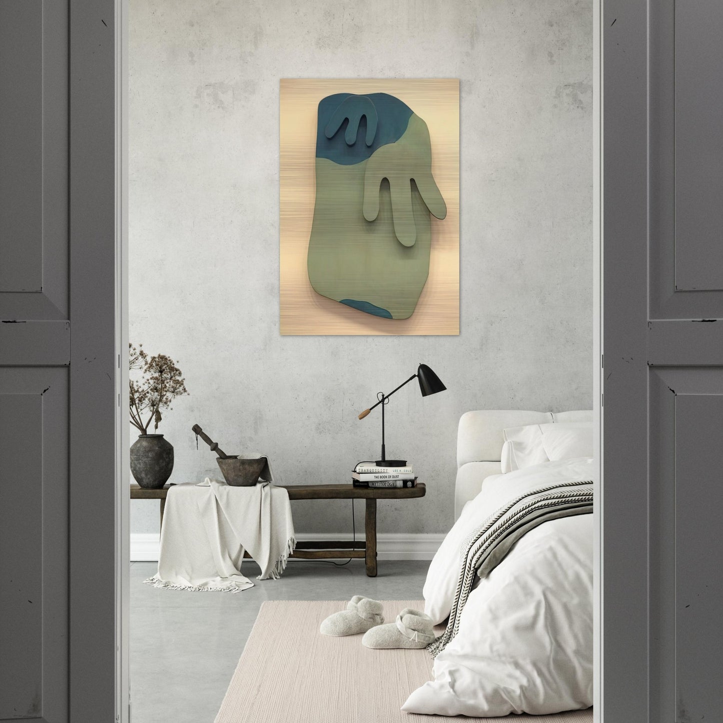 Tete Paysage - Jean Arp Brushed Aluminum Print - 70x100 cm / 28x40 inches | Jean Arp Aluminum Print | Jean Arp Prints