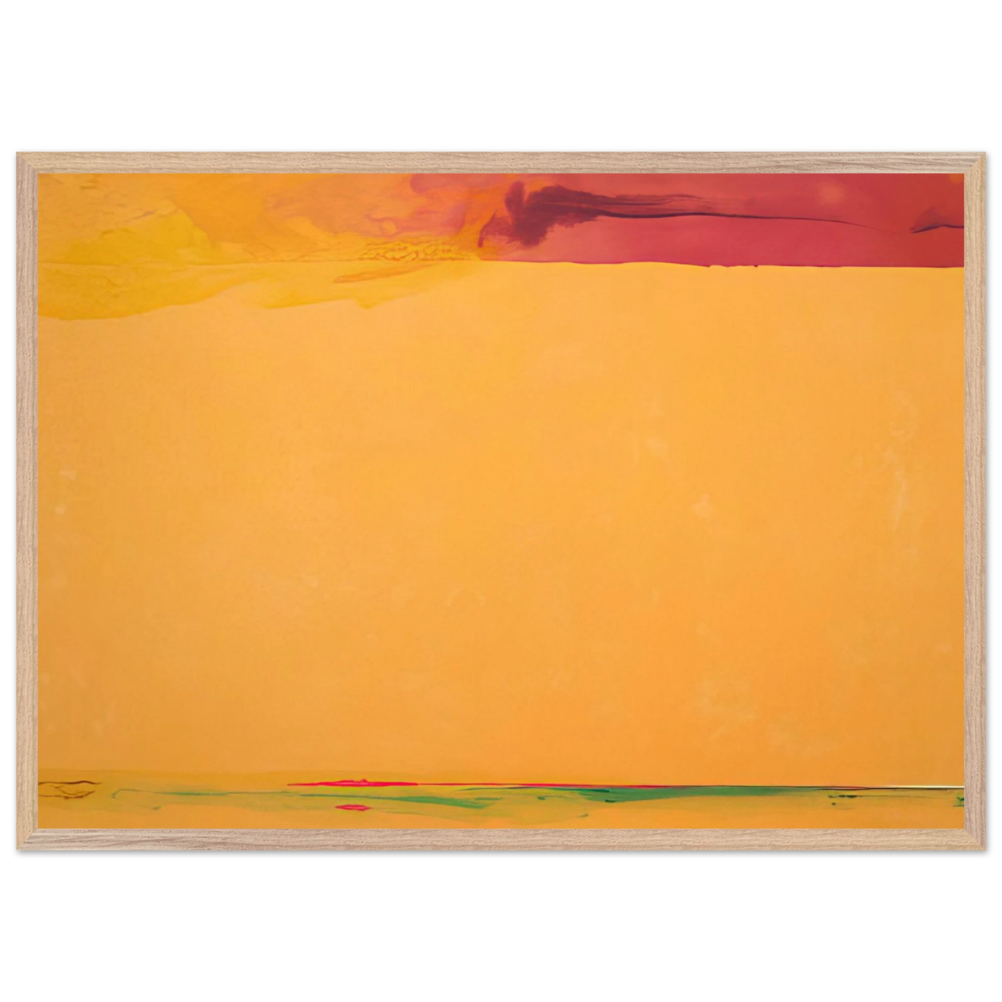 Helen Frankenthaler - Southern Exposure - 2005 Wall art - 45x60 cm / 18x24 inches - Premium Wooden Framed Poster With Fine Art Paper-canvas - White frame