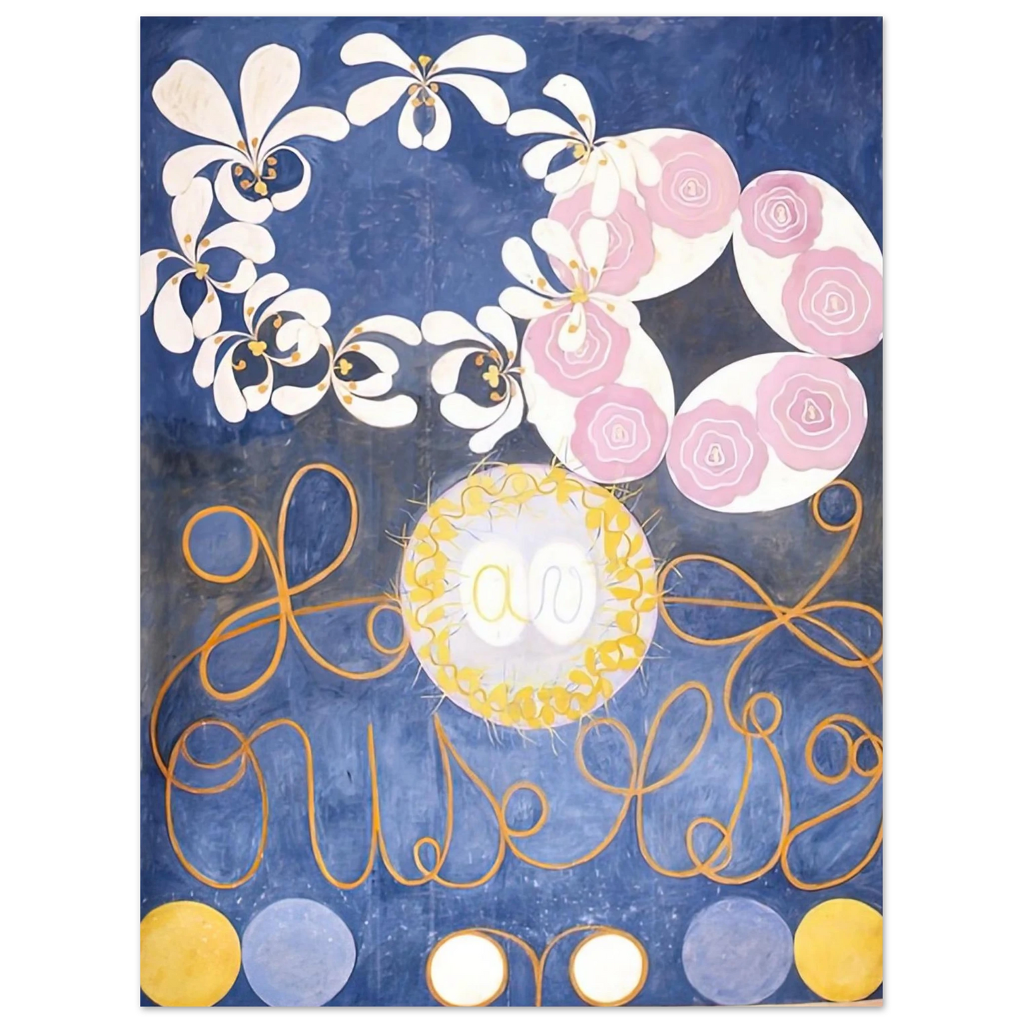 Hilma af Klint - THE TEN LARGEST 1907 Wall art - 28x43  cm / XL (11x17 inches) - Fine Art Poster - -