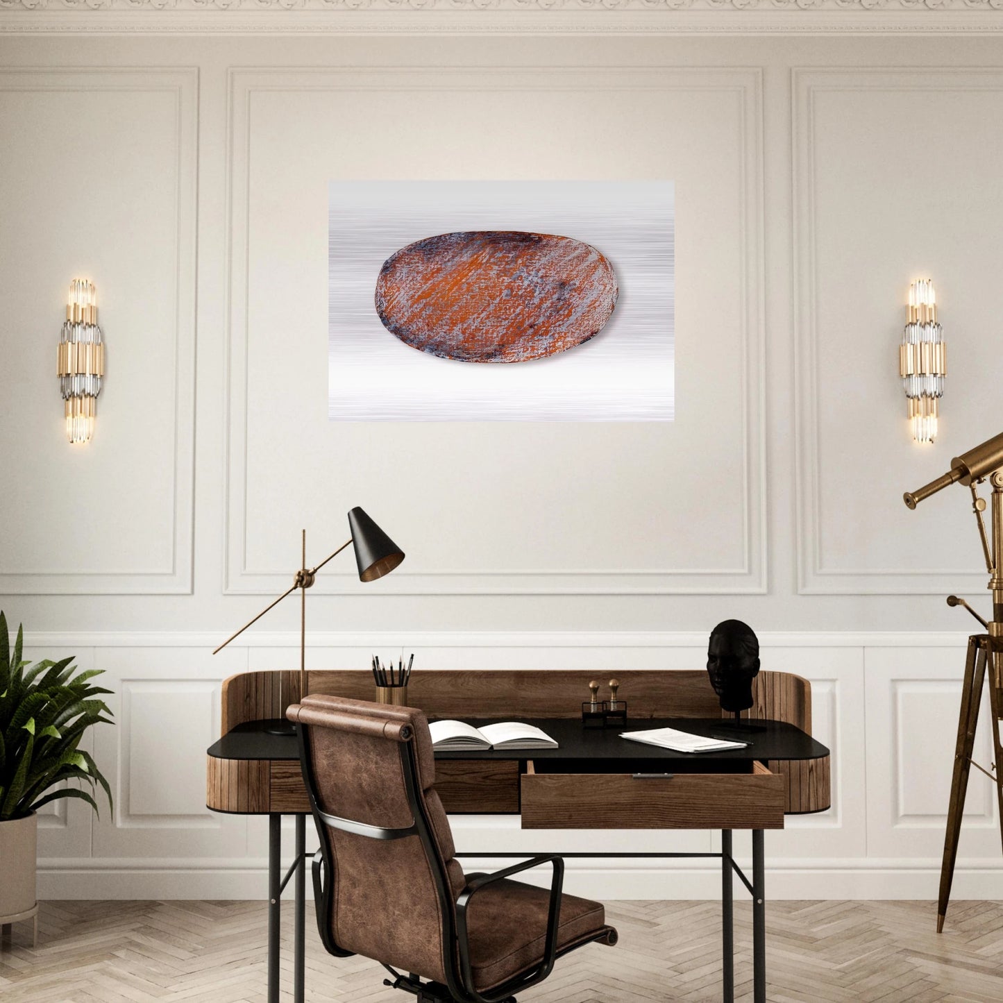Ohne Titel für Peter Dibke - 1970 - Blinky Palermo Brushed Aluminum Print - 70x100 cm / 28x40 inches | Blinky Palermo Aluminum Print | Blinky Palermo Prints