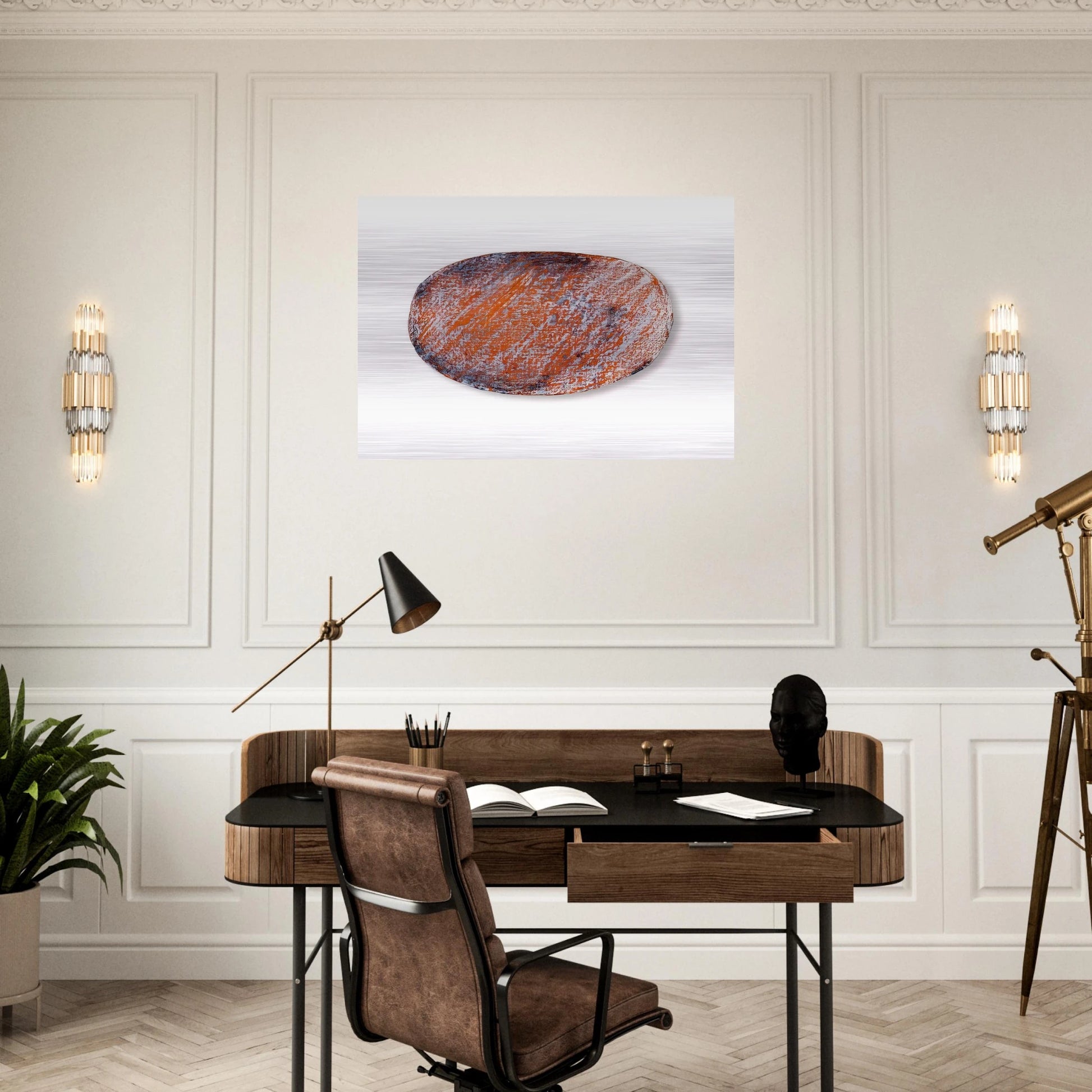 Ohne Titel für Peter Dibke - 1970 - Blinky Palermo Brushed Aluminum Print - 70x100 cm / 28x40 inches | Blinky Palermo Aluminum Print | Blinky Palermo Prints