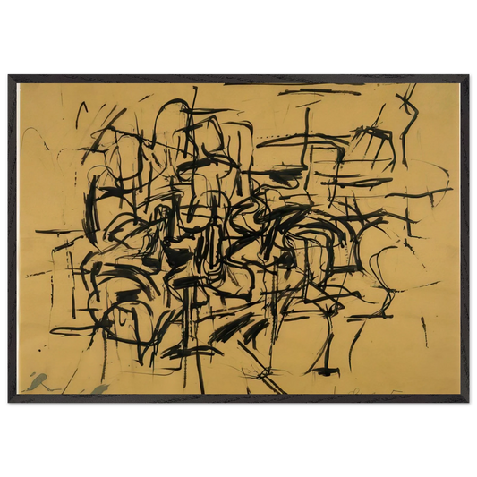Untitled 3 N5 - Philip Guston 70x100 cm / 28x40 inches Framed Art Print – Black Wooden Frame