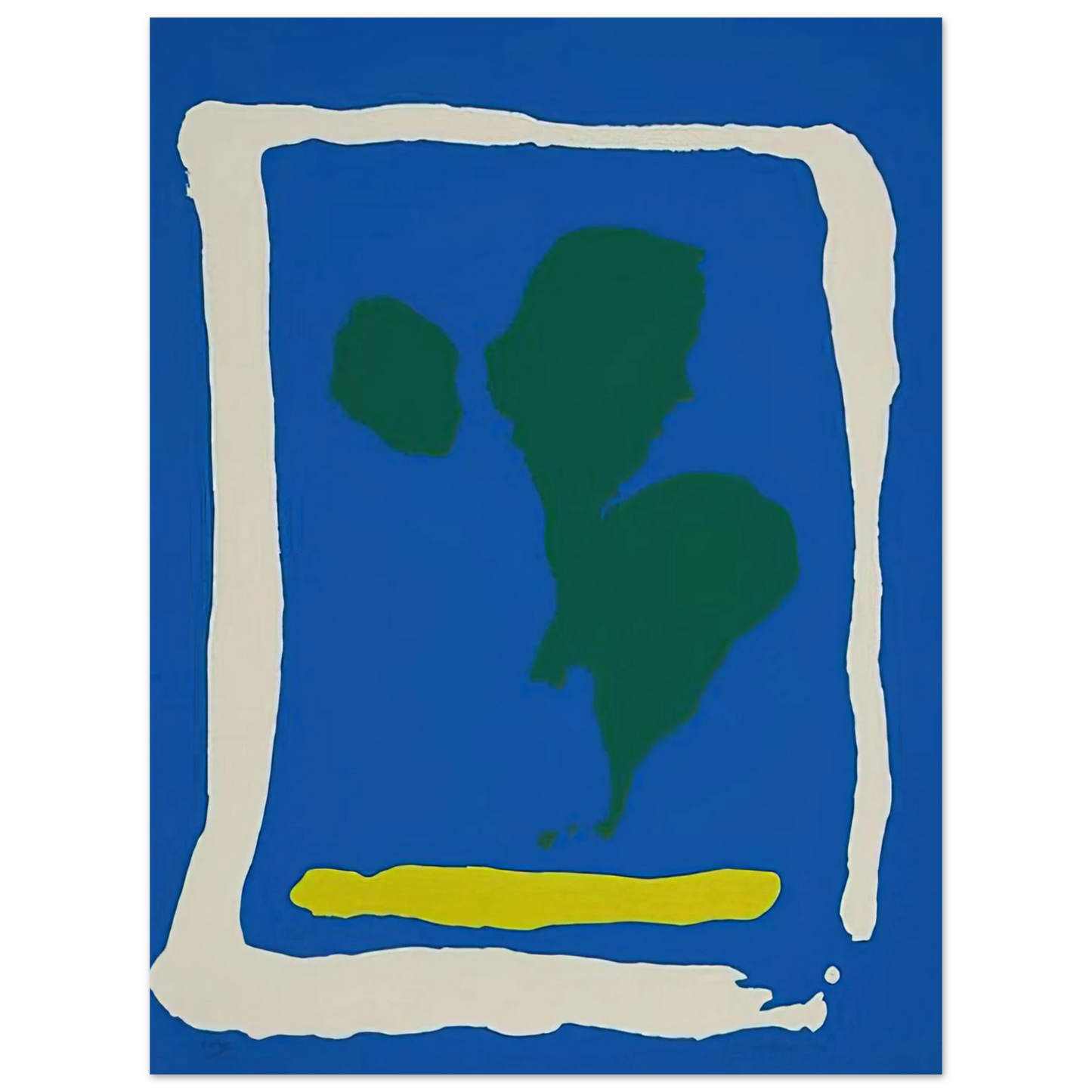 Helen Frankenthaler - Air Frame - 1965 Wall art - 30x30 cm / 12x12 inches - Fine Art Poster-canvas - -