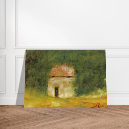 The Little House - Pierre-Auguste Renoir Brushed Aluminum Print - 70x100 cm / 28x40 inches | Pierre-Auguste Renoir Aluminum Print | Pierre-Auguste Renoir Prints