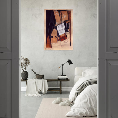THE COFFEE GRINDER 1916 - Juan Gris Brushed Aluminum Print - 70x100 cm / 28x40 inches | Juan Gris Aluminum Print | Juan Gris Prints