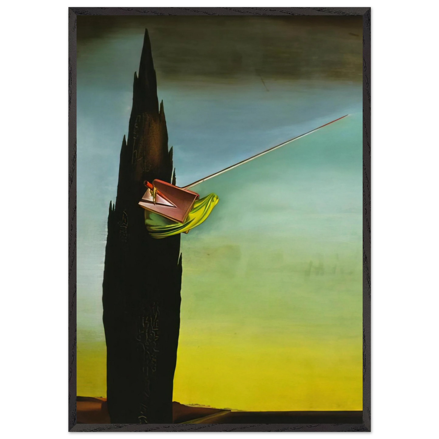 SURREALIST ESSAY - Salvador Dali 70x100 cm / 28x40 inches Framed Art Print – Black Wooden Frame