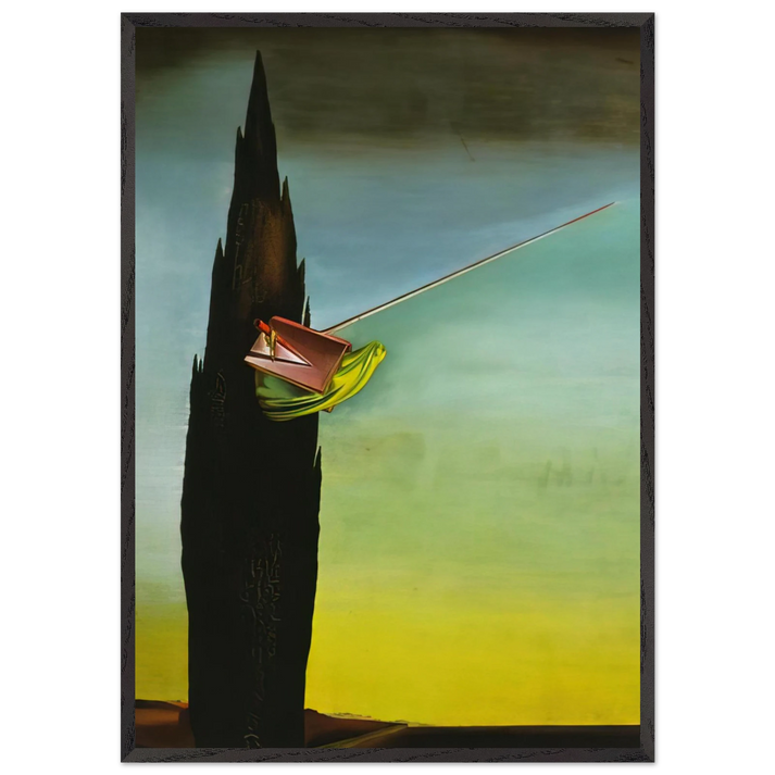 SURREALIST ESSAY - Salvador Dali 70x100 cm / 28x40 inches Framed Art Print – Black Wooden Frame