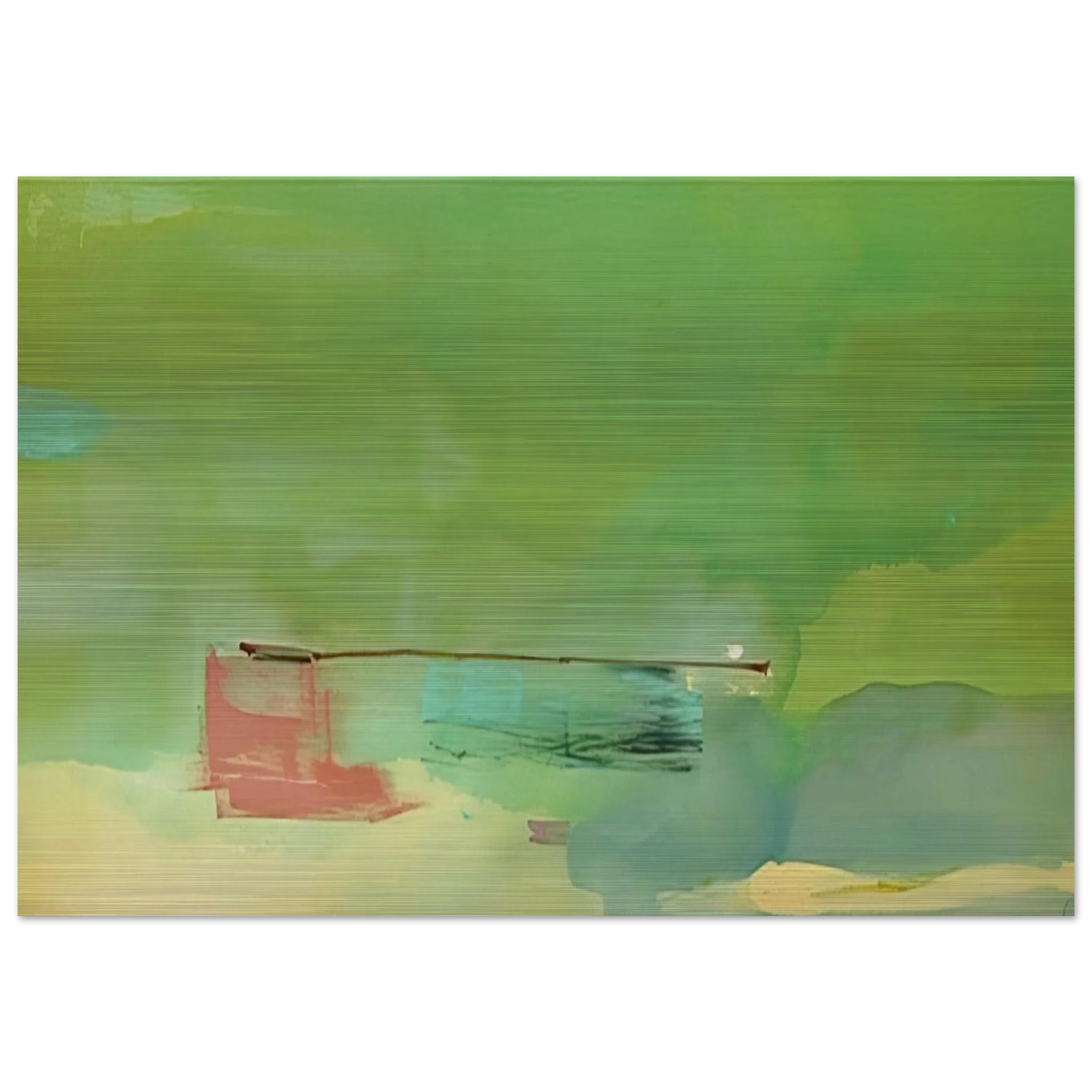Springscape - 1975 - Helen Frankenthaler Brushed Aluminum Print - 70x100 cm / 28x40 inches | Helen Frankenthaler Aluminum Print | Helen Frankenthaler Prints