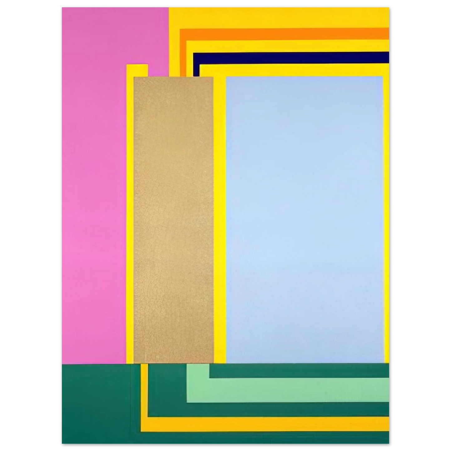 Peter Halley - Bubble - 1998  75x100 cm / 30x40inches Fine Art Poster