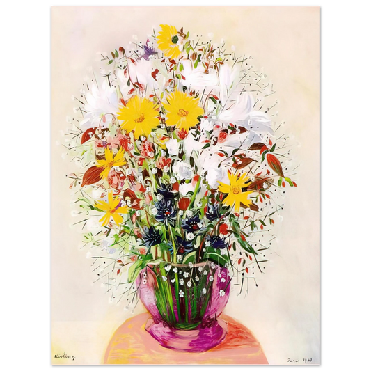 Moise Kisling - BOUQUET OF FLOWERS  75x100 cm / 30x40inches Fine Art Poster
