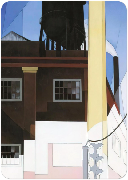 And the Home of the Brave - 1931 By Charles Demuth Pack of 10 Post Cards | Charles Demuth Post Cards | A6 (10.5 x 14.8 cm) - 4.1 x 5.8 inches