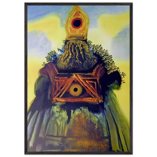 ARCA FOEDERIS 1967 - Salvador Dali 70x100 cm / 28x40 inches Framed Art Print – Black Wooden Frame