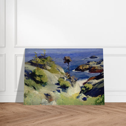 Monhegan Landscape - Edward Hopper Brushed Aluminum Print - 70x100 cm / 28x40 inches | Edward Hopper Aluminum Print | Edward Hopper Prints